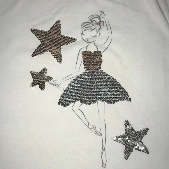 EPIC THREADS sequins ballerina color changing  short sleeve top size 6X - Picture 4 of 6